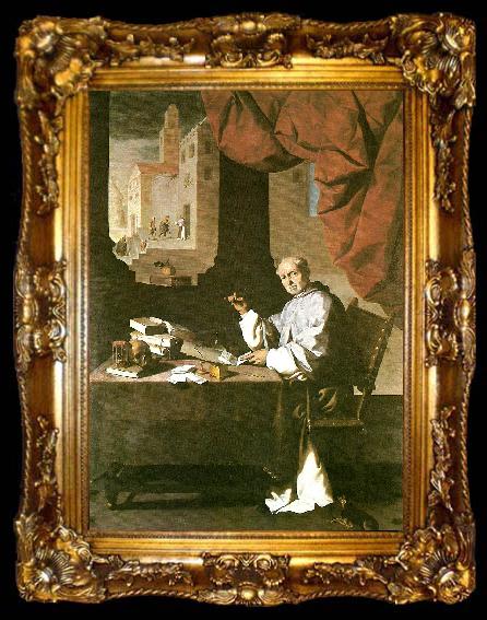 framed  Francisco de Zurbaran gonzalo de illescas, bishop of cordova, ta009-2